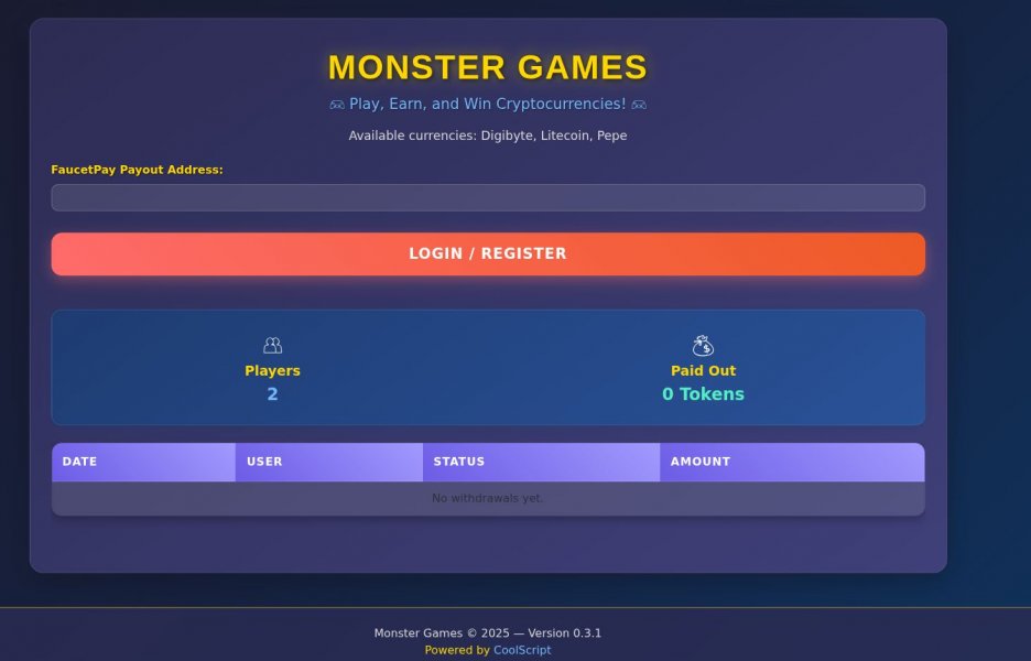 Monster Games 0.3.1