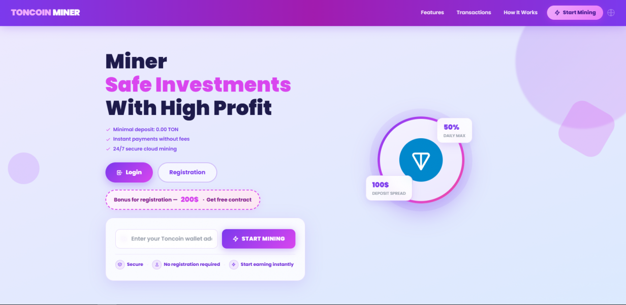 TON Mining Script (Multi-Deposit)