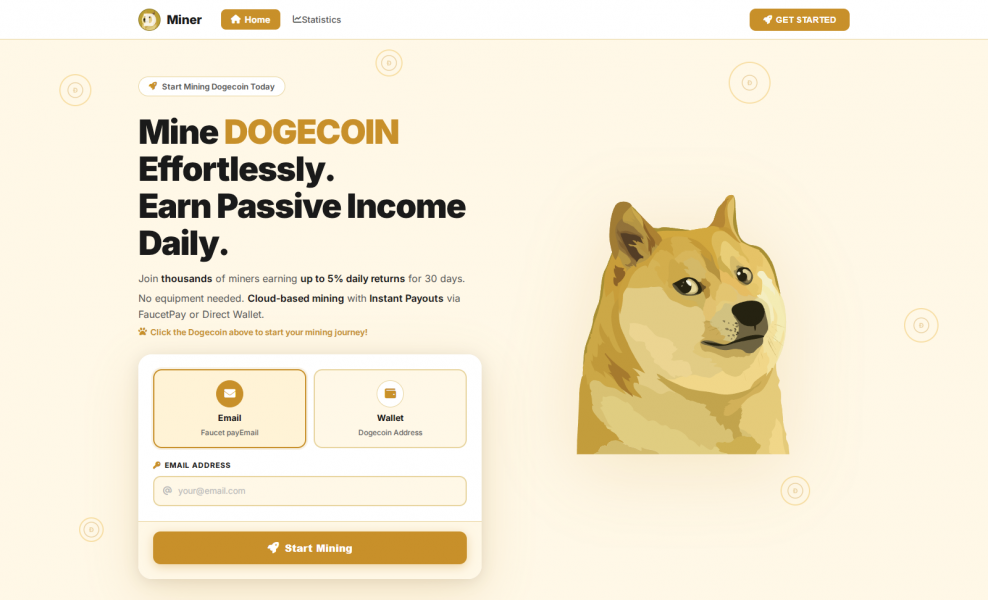 Dogecoin Mining Script (Multi Login Facuetpay + Direct wallet)